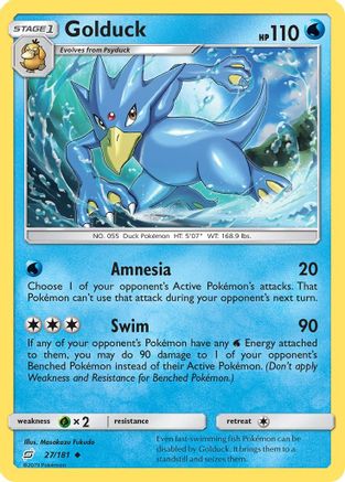 Golduck/181 - SM Team Up Reverse Holofoil