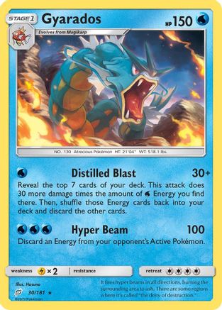 Gyarados 30/181 - SM Team Up Reverse Holofoil