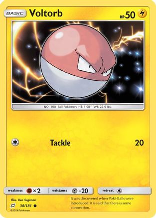 Voltorb 38/181 - SM Team Up Reverse Holofoil