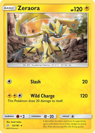 Zeraora/181 - SM Team Up Holofoil