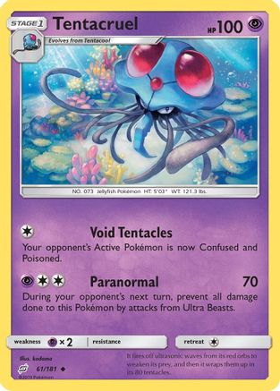 Tentacruel/181 - SM Team Up Reverse Holofoil