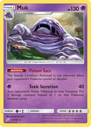Muk 63/181 - SM Team Up Reverse Holofoil