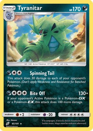 Tyranitar 85/181 - SM Team Up Reverse Holofoil