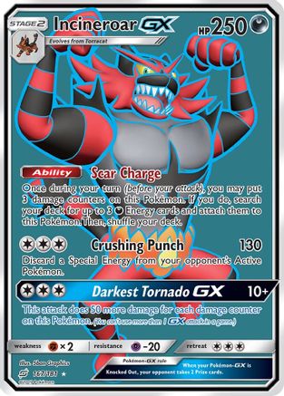 Incineroar GX (Full Art)/181 - SM Team Up Holofoil