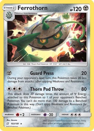 Ferrothorn/181 - SM Team Up Reverse Holofoil