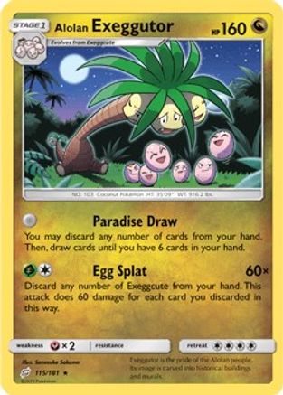 Alolan Exeggutor (115) 115/181 - SM Team Up Reverse Holofoil