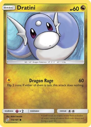 Dratini (116) 116/181 - SM Team Up Reverse Holofoil