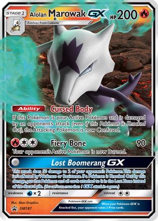 Alolan Marowak GX - SM187/248 - SM Promos Holofoil