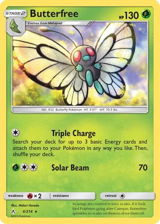 Butterfree 4/214 - SM Unbroken Bonds