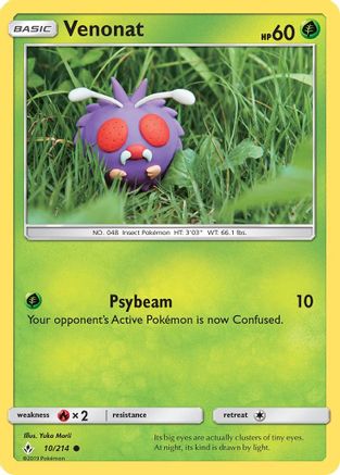 Venonat (10) 10/214 - SM Unbroken Bonds