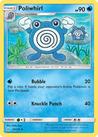 Poliwhirl 38/214 - SM Unbroken Bonds