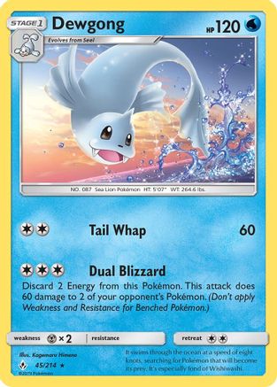 Dewgong 45/214 - SM Unbroken Bonds