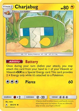 Charjabug/214 - SM Unbroken Bonds
