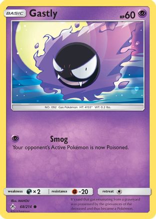 Gastly (68) 68/214 - SM Unbroken Bonds Reverse Holofoil