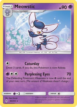 Meowstic 80/214 - SM Unbroken Bonds