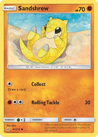Sandshrew 83/214 - SM Unbroken Bonds