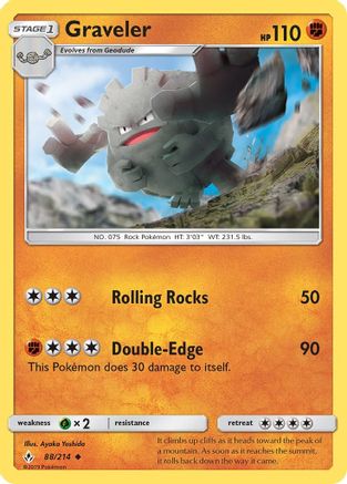 Graveler/214 - SM Unbroken Bonds