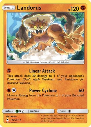 Landorus 103/214 - SM Unbroken Bonds