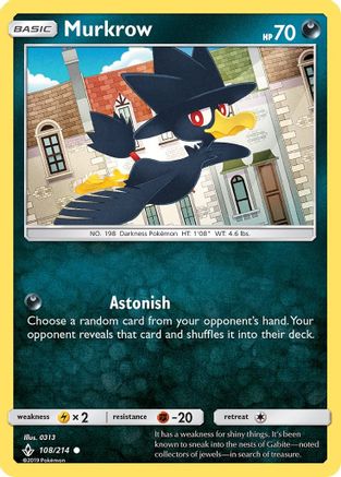 Murkrow/214 - SM Unbroken Bonds