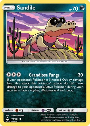 Sandile (114)/214 - SM Unbroken Bonds Reverse Holofoil