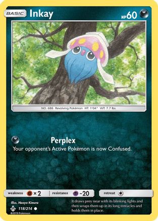 Inkay/214 - SM Unbroken Bonds Reverse Holofoil