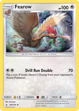 Fearow/214 - SM Unbroken Bonds Reverse Holofoil