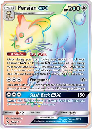 Persian GX (Secret)/214 - SM Unbroken Bonds Holofoil