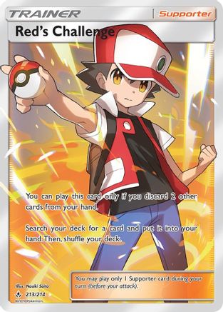 Red's Challenge (Full Art)/214 - SM Unbroken Bonds Holofoil