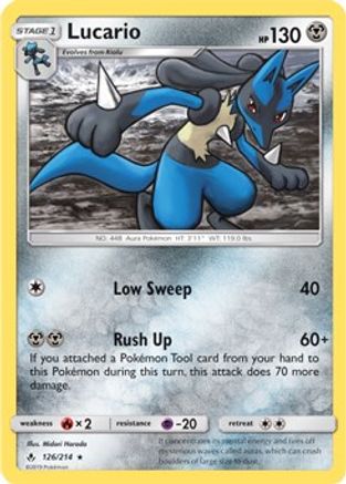 Lucario - 126/214 (SM Unbroken Bonds) - Deck Exclusives