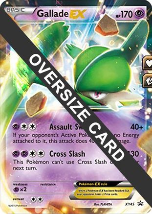 Gallade EX - XY45 (XY Black Star Promo) - Jumbo Cards Holofoil