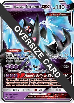 Dawn Wings Necrozma GX - 63/156 (Ultra Prism) - Jumbo Cards Holofoil
