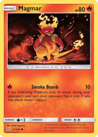 Magmar 21/236 - SM Unified Minds Reverse Holofoil