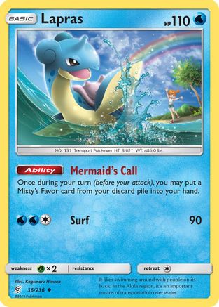 Lapras 36/236 - SM Unified Minds