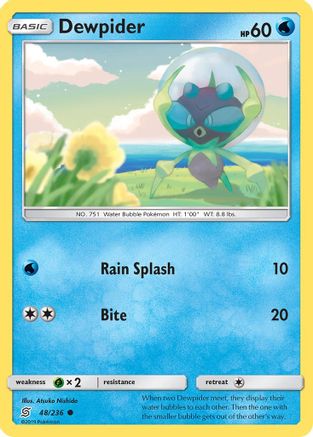Dewpider 48/236 - SM Unified Minds Reverse Holofoil