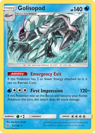 Golisopod/236 - SM Unified Minds Holofoil