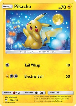 Pikachu (56) 56/236 - SM Unified Minds Reverse Holofoil