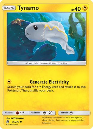Tynamo (64) 64/236 - SM Unified Minds Reverse Holofoil