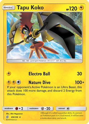 Tapu Koko/236 - SM Unified Minds Holofoil