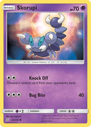 Skorupi/236 - SM Unified Minds Reverse Holofoil