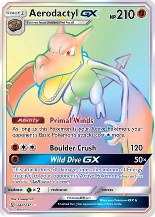 Aerodactyl GX (Secret)/236 - SM Unified Minds Holofoil
