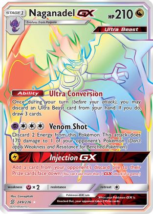 Naganadel GX (Secret)/236 - SM Unified Minds Holofoil