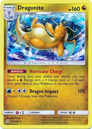Dragonite - 151/236 (Cracked Ice Holo) - Deck Exclusives Holofoil