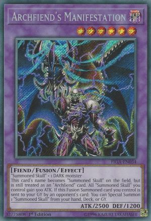 Archfiend's Manifestation (FIGA-EN034) - Fists of the Gadgets 1st Edition