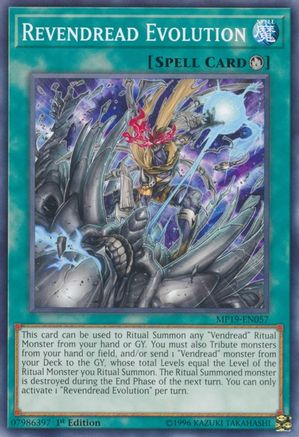 Revendread Evolution (MP19-EN057) - 2019 Gold Sarcophagus Tin Mega Pack 1st Edition