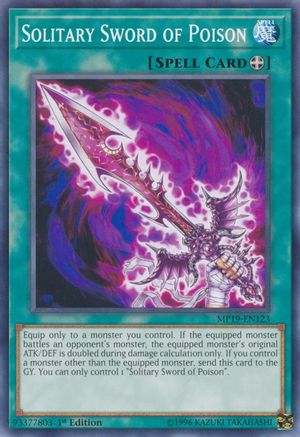 Solitary Sword of Poison (MP19-EN123) - 2019 Gold Sarcophagus Tin Mega Pack 1st Edition