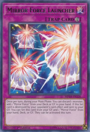 Mirror Force Launcher (MP19-EN126) - 2019 Gold Sarcophagus Tin Mega Pack Unlimited