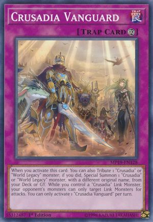 Crusadia Vanguard (MP19-EN128) - 2019 Gold Sarcophagus Tin Mega Pack 1st Edition