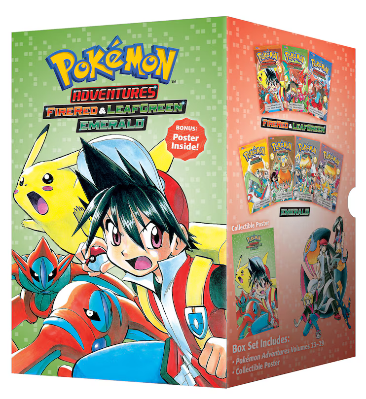 Pokémon Adventures FireRed & LeafGreen / Emerald Box Set (Vol. 23-29)