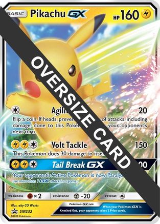 Pikachu GX - SM232 - Jumbo Cards Holofoil