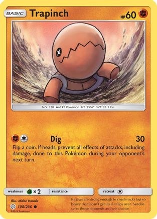 Trapinch - 108/236 108/236 - SM Cosmic Eclipse Reverse Holofoil